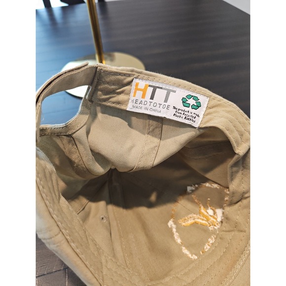 HTT Mens Beige National Estuarine Research Reserve Embroidered Crane Logo Hat - Picture 9 of 9